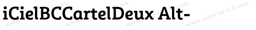 iCielBCCartelDeux Alt字体转换